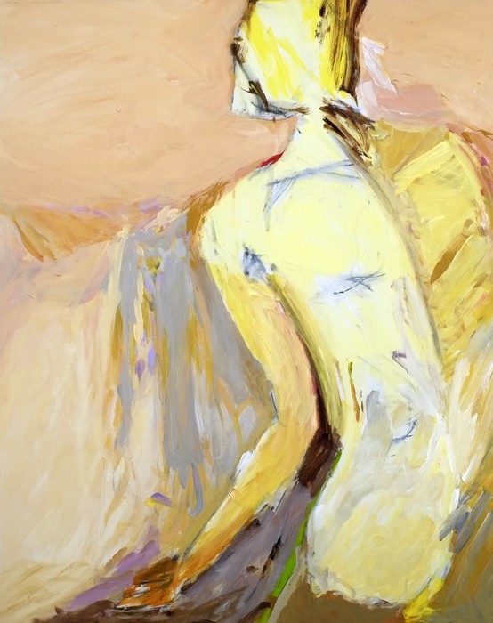 Jean-Michel Bouqueton et sa peinture à bras-le-corps au musée de la palmeraie à Marrakech Jean-Michel Bouqueton et sa peinture à bras-le-corps au musée de la palmeraie à Marrakech