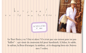 Inès de la Fressange parle dans sa "Lettre dines" de sa découverte à Marrakech de l'eau de fleur d'oranger d'Abderrazzak Benchaâbane  Inès de la Fressange parle dans sa "Lettre dines" de sa découverte à Marrakech de l'eau de fleur d'oranger d'Abderrazzak Benchaâbane